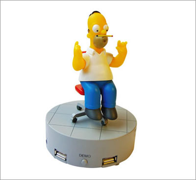 Spinning Homer Simpson USB Hub Posted by Michael Pinto on Sep 8 