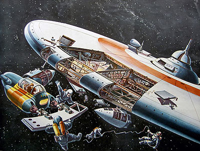 German Futurist Klaus Bürgle - 1963 Space Station