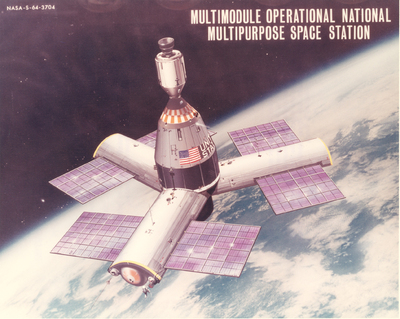 Three-Radial-Module Space Station Concept: