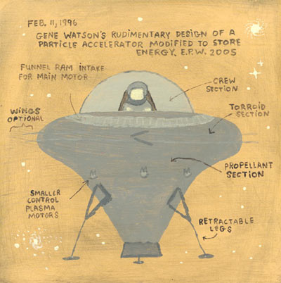 Esther Pearl Watson's UFO Folk Art - Rudimentary Design