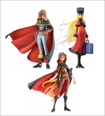 Galaxy Express 999 and a new set of Space Captain Harlock figurines