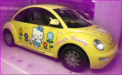 Hello Kitty VW Bug