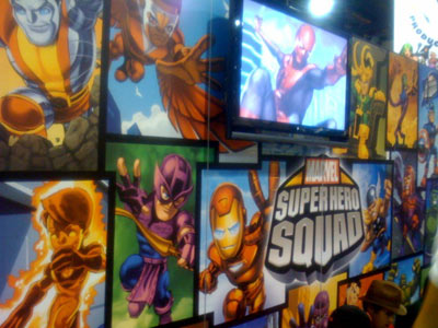 San Diego Comic Con 2008: The buzz at the Marvel booth: Superhero Squad which will be released in January 2009.