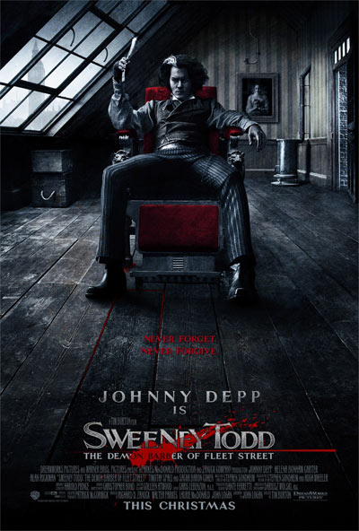 Tim Burton's Sweeney Todd Movie Poster