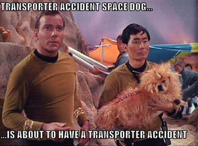 Transporter Accident Space Dog - Star Trek