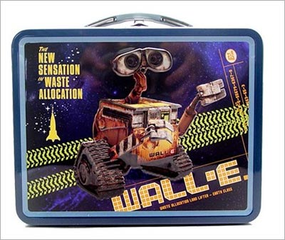 Wall.e Walle Robot Tin Lunch Box Case-Blue