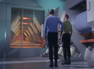 The Main Engineering Room on Star Trek TOS.