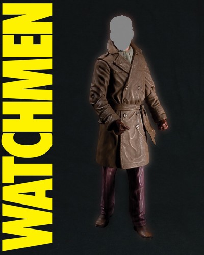 WATCHMEN MOVIE: RORSCHACH (UNMASKED) ACTION FIGURE VARIANT