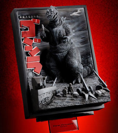 Godzilla 1954 3-D Polyresin Poster Art