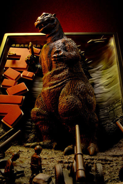 Godzilla 1954 3-D Polyresin Poster Art