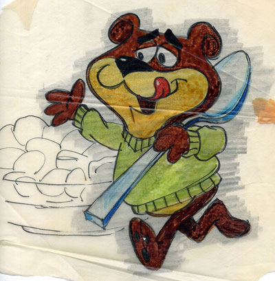 Sugar Bear Concept Art from 1965