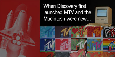 When the space shuttle Discovery first launched MTV and the Macintosh were new.