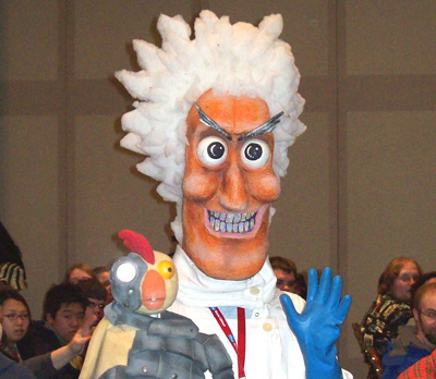Robot Chicken Mad Scientist Cosplay at NYCC 2008