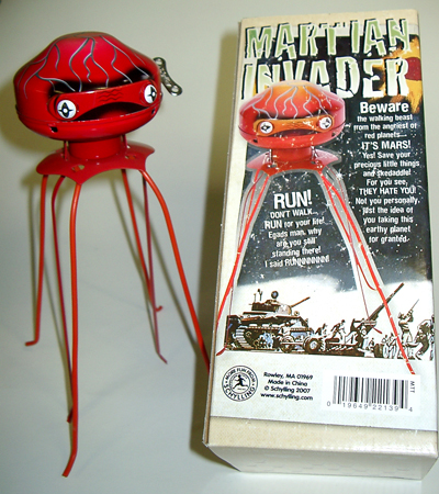 Martian Invader (tin wind-up toy)
