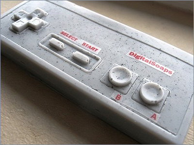 NES Nintendo game controller, cocoa butter NES Nintendo game controller, cocoa butter