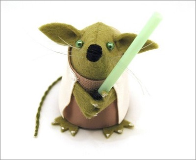 Star Wars Mice from the House of Mouse on Etsy: Yoda Mouse