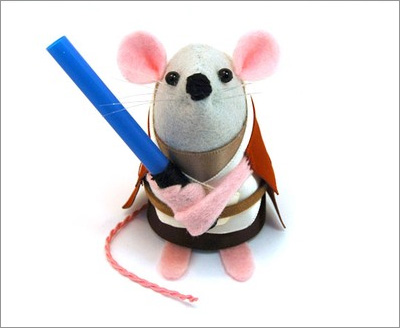 Star Wars Mice from the House of Mouse on Etsy: Obiwan Kenobi Mouse 