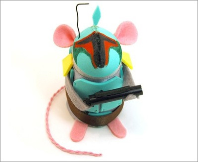 Star Wars Mice from the House of Mouse on Etsy: Boba Fett Mouse 