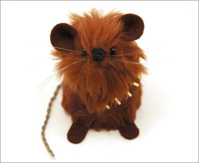 Star Wars Mice from the House of Mouse on Etsy: Chewbacca Mouse