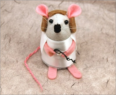 Star Wars Mice from the House of Mouse on Etsy: Princess Leia Mouse