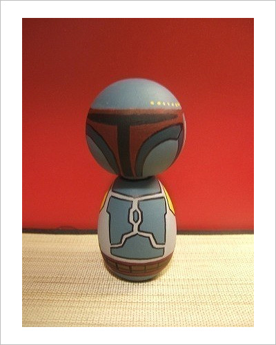 Kokeshi doll: Boba Fett