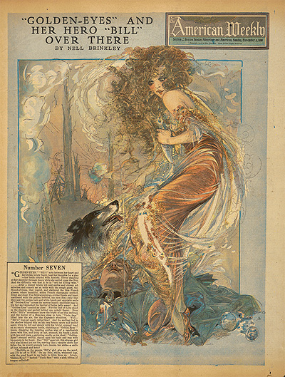 Nell Brinkley: American weekly cover from 1918