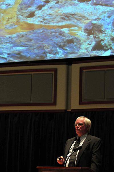 Peter Smith, principal investigator of NASA's Phoenix Mars Mission, predicts that we'll find life outside Earth within 10 years. Photo by Kathy F. Atkinson/University of Delaware.