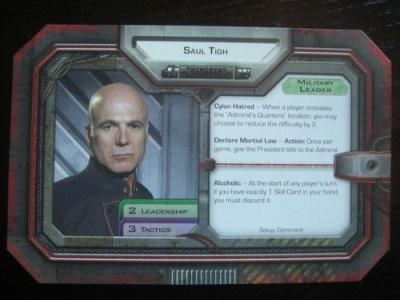 Character card for Battlestar Galatica