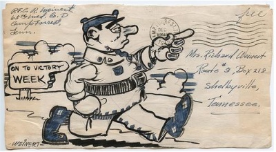 Illustrated Envelopes from World War II from Corporal Weinert