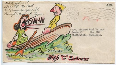 Illustrated Envelopes from World War II from Corporal Weinert