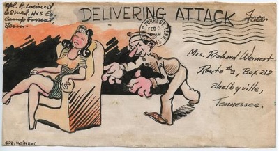 Illustrated Envelopes from World War II from Corporal Weinert