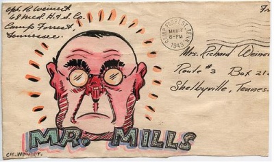 Illustrated Envelopes from World War II from Corporal Weinert