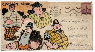 Illustrated Envelopes from World War II from Corporal Weinert