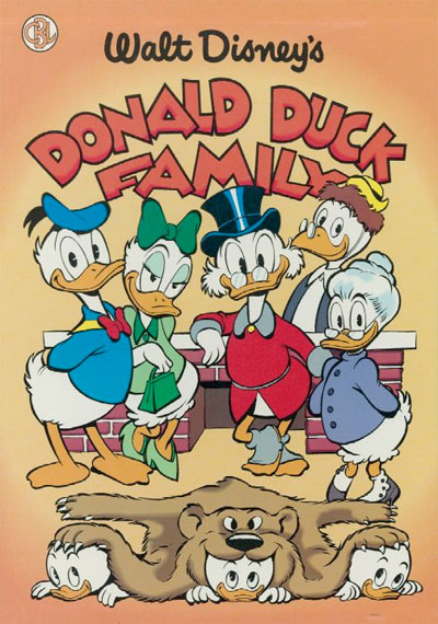 An illustration of the Donald Duck family by Carl Barks