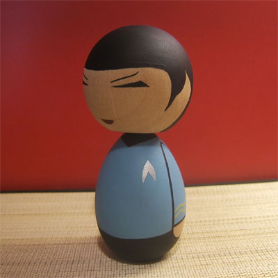 Spock Kokeshi doll