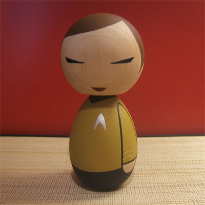 Captain Kirk Kokeshi doll