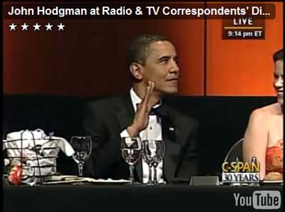 President Obama gives a Vulcan salute!