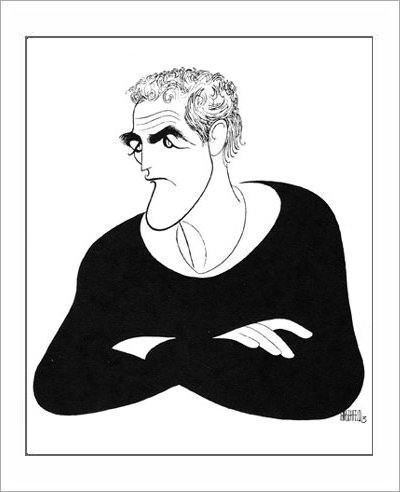 Paul Newman drawn by Al Hirschfeld 1998