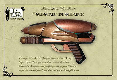 Steampunk Dihydrogen Monoxide Prop Gun- The Subsonic Immolator