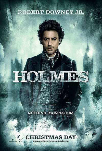 Holmes film poster with Robert Downey Jr.