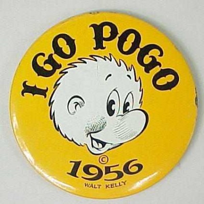 A pin for Walt Kelly's Pogo cartoon.