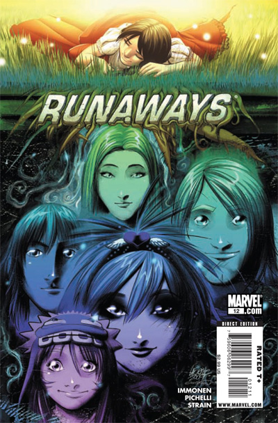 Runaways #12 featuring artwork by Sara Pichelli