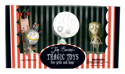 Tim Burton PVC Set - Pin Cushion Queen Set: Pin Cushion Queen, Brie Boy, and Staring Girl