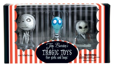 Tim Burton PVC Set - Toxic Boy Toxic Boy, Mummy Boy, and Penguin Boy