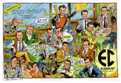EC Comics staff in the 50s illustrated by Marie Severin