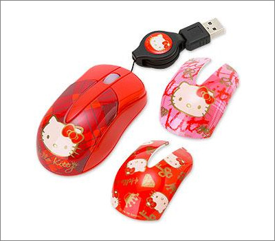 Hello Kitty Optical Mouse with Face Plates