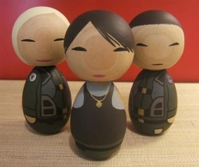 Battlestar Galactica Kokeshi dolls