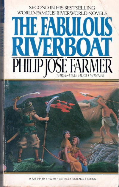 Don Ivan Punchatz illustration for The Fabulous Riverboat by Philip Jose Farmer, 1983