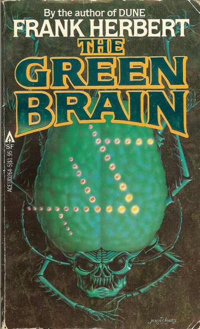 Don Ivan Punchatz illustration for the Green Brain by Frank Herbert, 1979