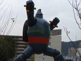 Gigantor statue in Kobe, Japan